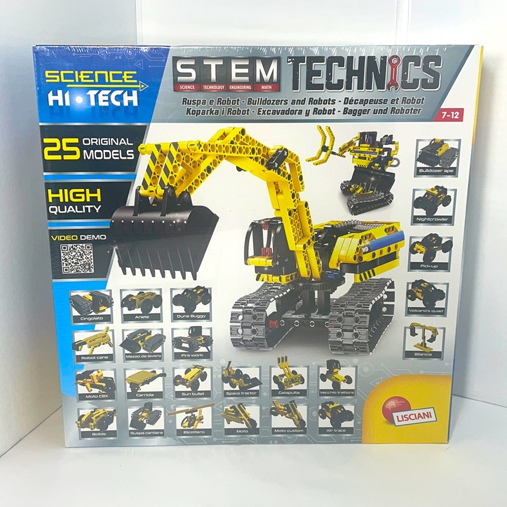 New In Box Sealed Never Opened! Stem Technics Bulldozers and Robots! ages(7-12)